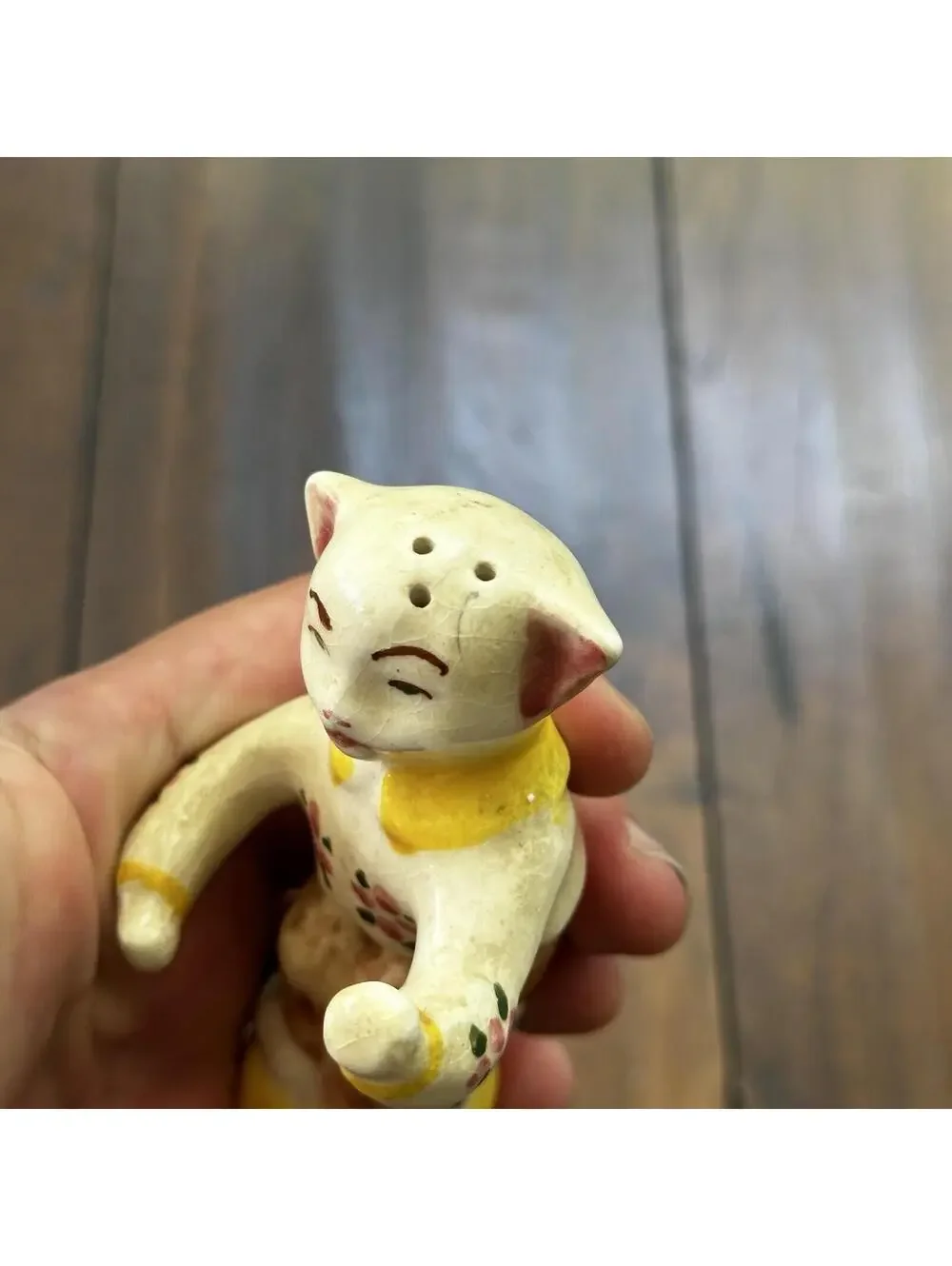 VTG Cat Salt And Pepper Shaker Anthropomorphic Japan Creepy Funny Cute SINGLE